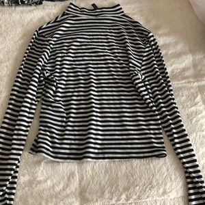 Striped turtle neck